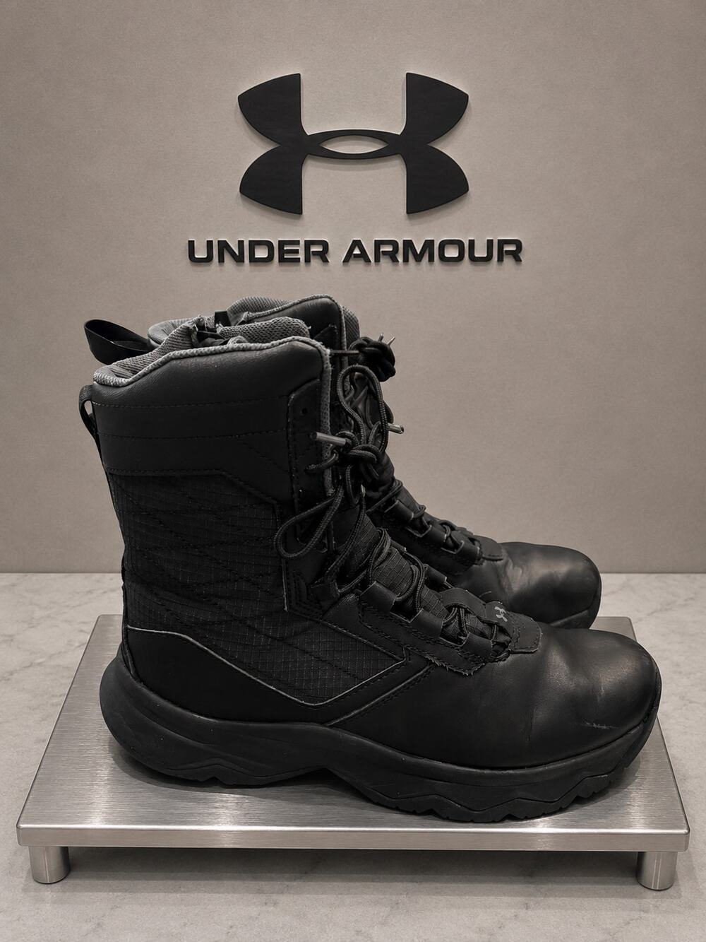 Under Armour UA Stellar G2 Side Zip Tactical Boots Black Men’s 8.5